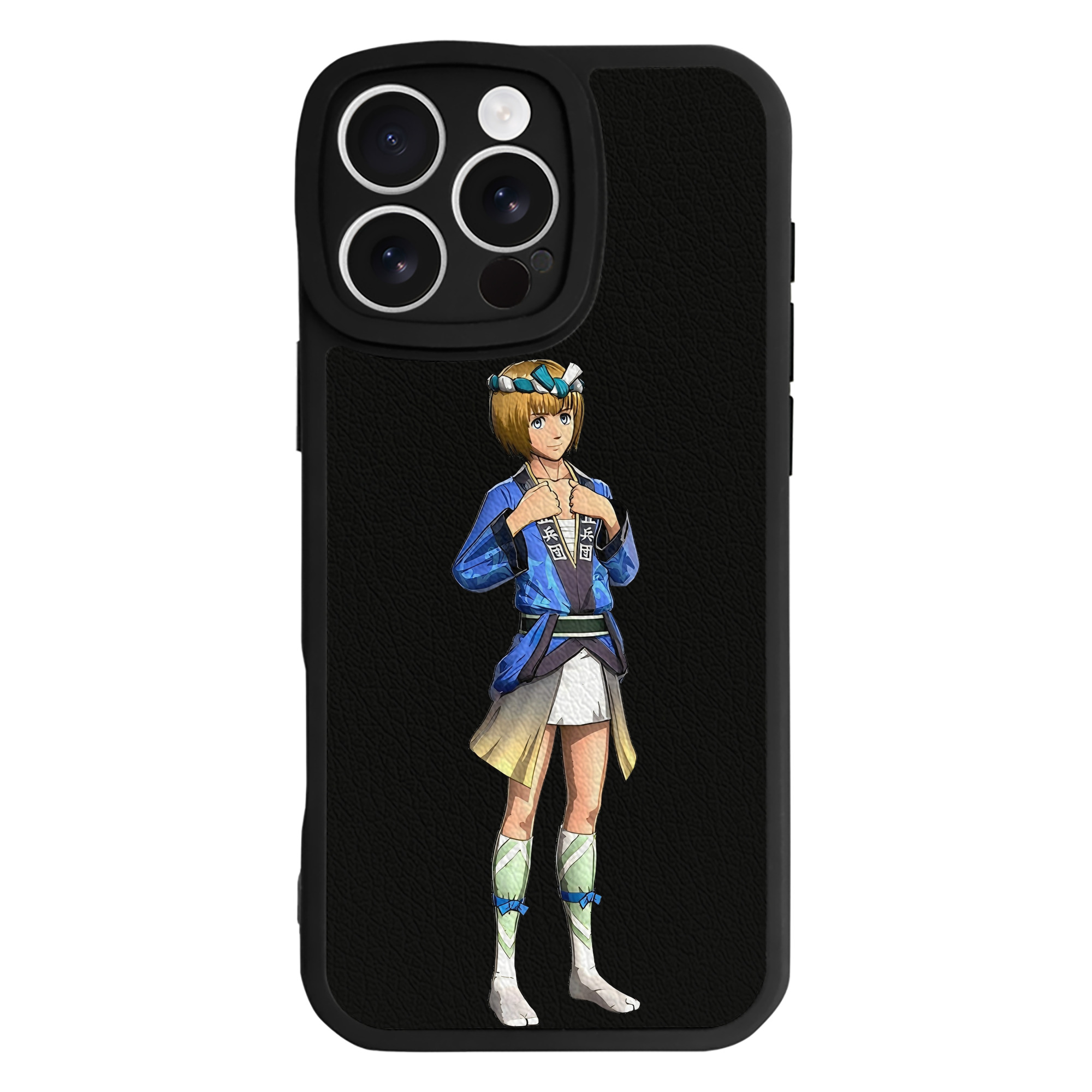（画像用） 進撃の巨人 アルミン·アルレルト Attack on Titan Armin Arlert 【iPhone 16シリーズ対応】シリコンスマホケース（レザー調） 材質：シリコン